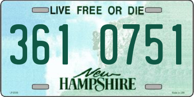 NH license plate 3610751