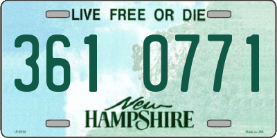 NH license plate 3610771