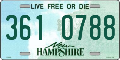 NH license plate 3610788