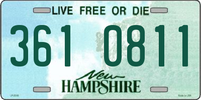 NH license plate 3610811