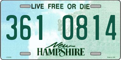 NH license plate 3610814