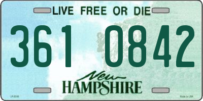 NH license plate 3610842
