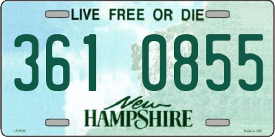 NH license plate 3610855