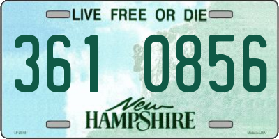 NH license plate 3610856