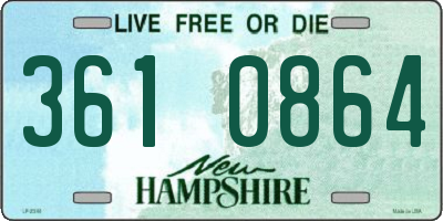 NH license plate 3610864