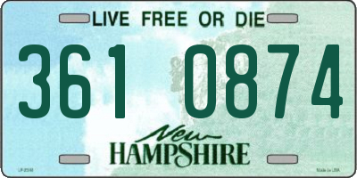 NH license plate 3610874