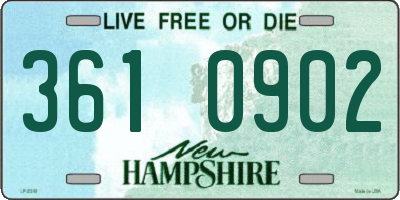 NH license plate 3610902