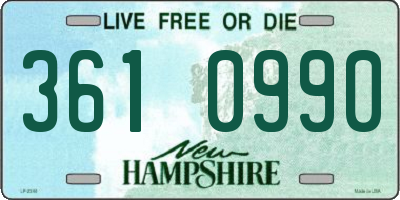 NH license plate 3610990