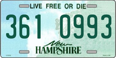NH license plate 3610993