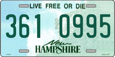 NH license plate 3610995