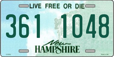 NH license plate 3611048