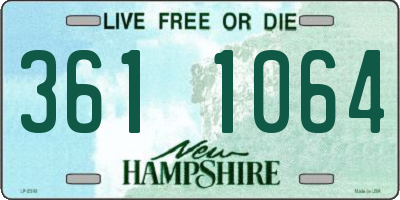 NH license plate 3611064