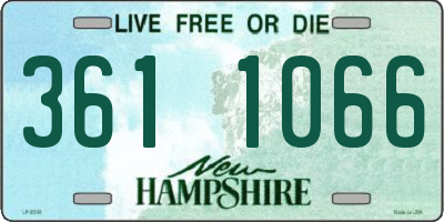NH license plate 3611066