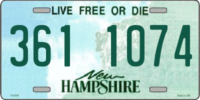 NH license plate 3611074