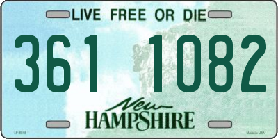 NH license plate 3611082
