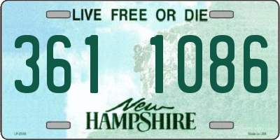 NH license plate 3611086