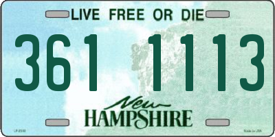NH license plate 3611113