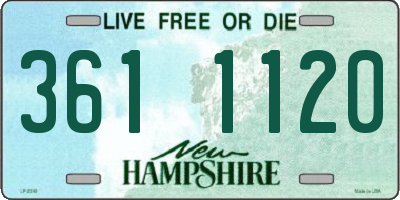 NH license plate 3611120