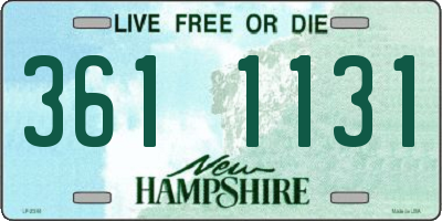 NH license plate 3611131