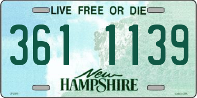 NH license plate 3611139