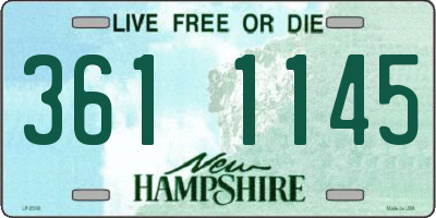 NH license plate 3611145