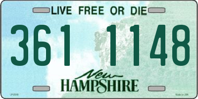 NH license plate 3611148