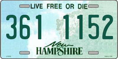 NH license plate 3611152