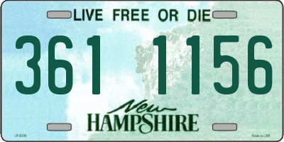 NH license plate 3611156