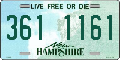 NH license plate 3611161