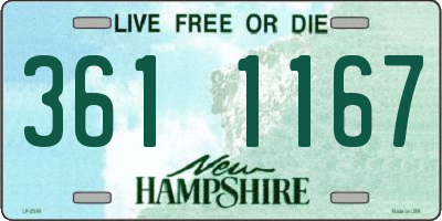 NH license plate 3611167