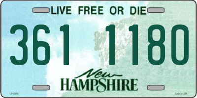 NH license plate 3611180