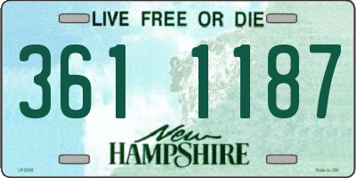 NH license plate 3611187