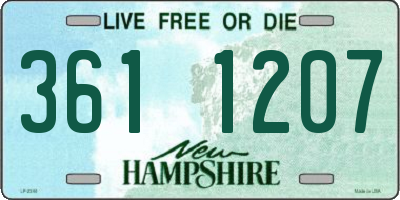 NH license plate 3611207