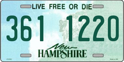 NH license plate 3611220