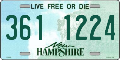 NH license plate 3611224