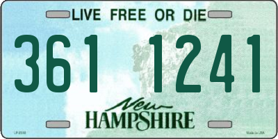 NH license plate 3611241