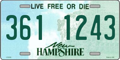 NH license plate 3611243