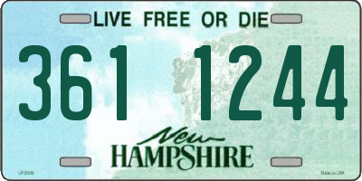 NH license plate 3611244