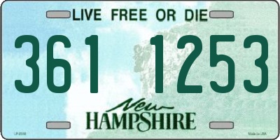 NH license plate 3611253
