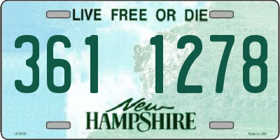 NH license plate 3611278