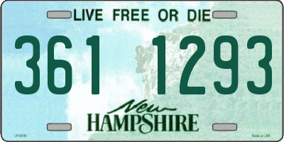 NH license plate 3611293