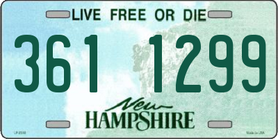 NH license plate 3611299