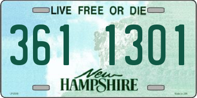 NH license plate 3611301