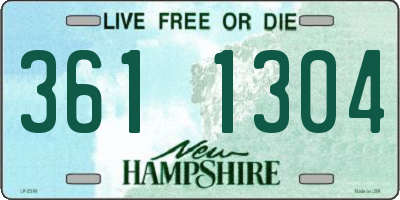 NH license plate 3611304