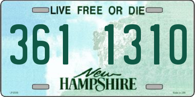 NH license plate 3611310