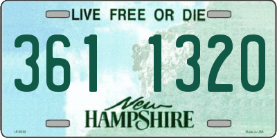 NH license plate 3611320