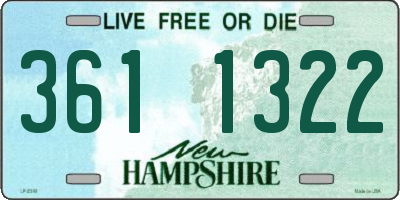 NH license plate 3611322