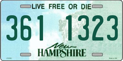 NH license plate 3611323