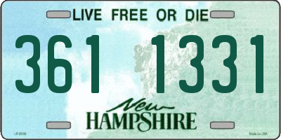 NH license plate 3611331