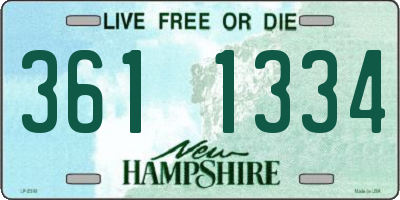 NH license plate 3611334